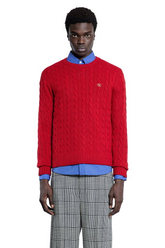 vlogo cashmere cable knit sweater vlogo cashmere cable knit sweater