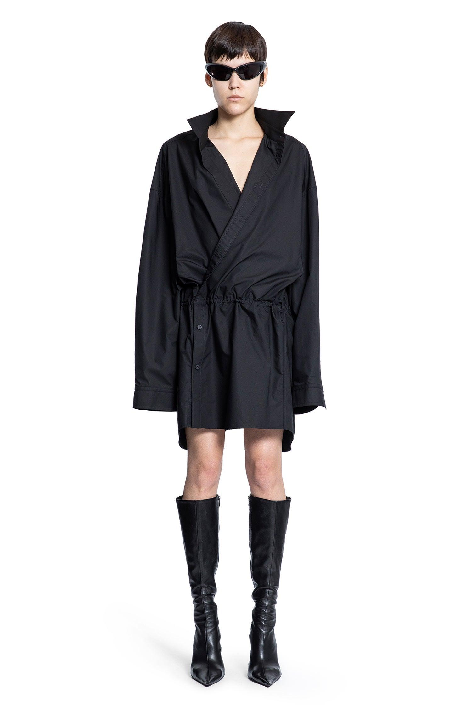 balenciaga バレンシアガ　コットンポプリンのミニドレスシャツ MO-5