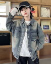 送料無料 キッズ アウター デニムジャケット 男の子 コート ジャンパー 春夏秋 子供服 ダンス 衣装 ジャケット Gジャン トップス キッズ ジュニア 女の子...