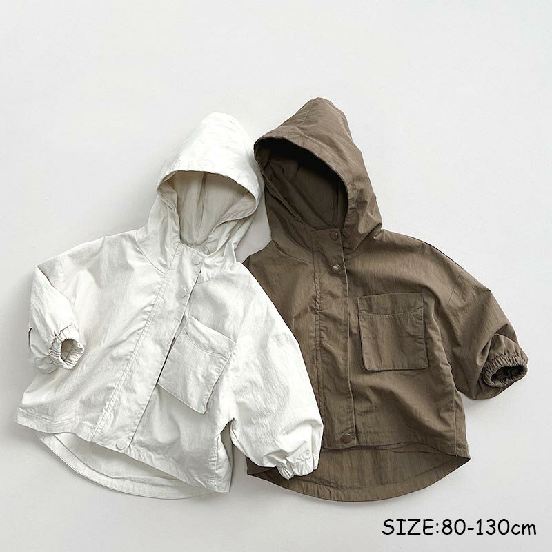 送料無料 キッズ アウター 子供ジャケット フード付きジャケット 春夏秋 子供服 スプリングコート キッズコート トップス キッズ ジュニア 女の子 春 秋 冬 通園 通学 80cm-130cm 長袖 コート ダンスウェア ステージ衣装 ゆったり 楽天海外通販