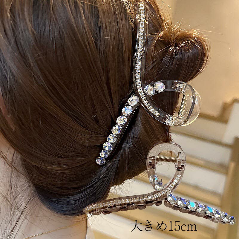 送料無料 バンスクリップ ヘアクリップ 単品 ヘアアクセサリー 髪留め 大きめ まとめ髪 ヘアアレンジ シック シンプル 女子 しっかり挟む ヘアアレンジ アクセント シンプル 大きめ プレゼント 結婚式 大人っぽい 小物 楽天海外通販