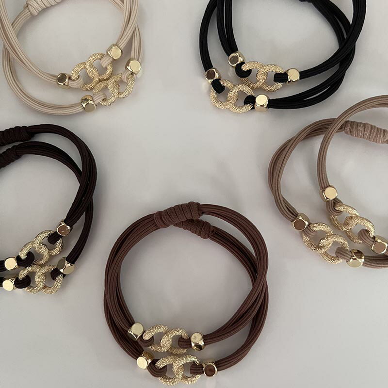 送料無料 【2点セット】 ヘアゴム 大人っぽい ゴム シンプル まとめ髪 ヘアアクセサリー カジュアル オフィス ポニーテール 女性 大人 かわいい おしゃれ アクセサリ お呼ばれ 披露宴 成人式 卒業式 入学式 おしゃれ 人気 楽天海外通販