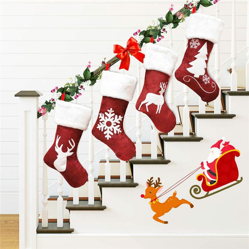 [2枚入]クリスマス 靴下 プレゼント入れ ソックス ブーツ ニット 飾り ビッグサイズ クリスマス ギフト プレゼント christmas stockings 暖かい