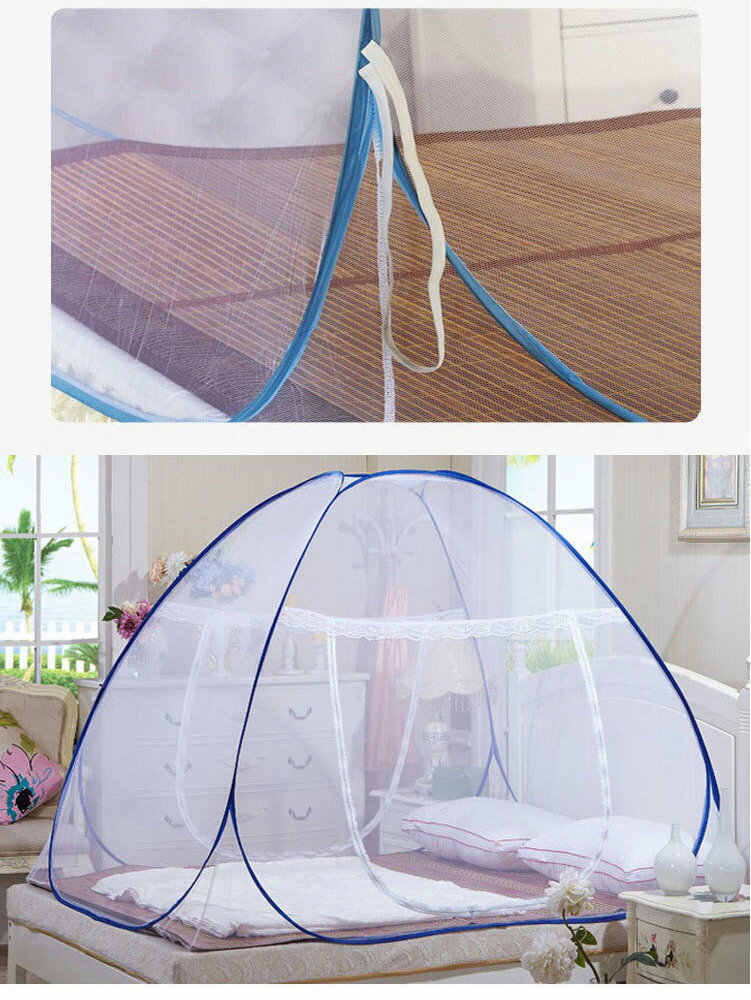 送料無料 蚊帳 ベッド用 床用 シングル ワンタッチ 簡単設置 大きい レギュラーサイズ 底面付き かや 害虫 蚊 ムカデ 対策 夏 ドーム蚊帳 スタンドタイプ 寝室 キャンプ テント アウトドア 安眠 快適　楽天海外通販