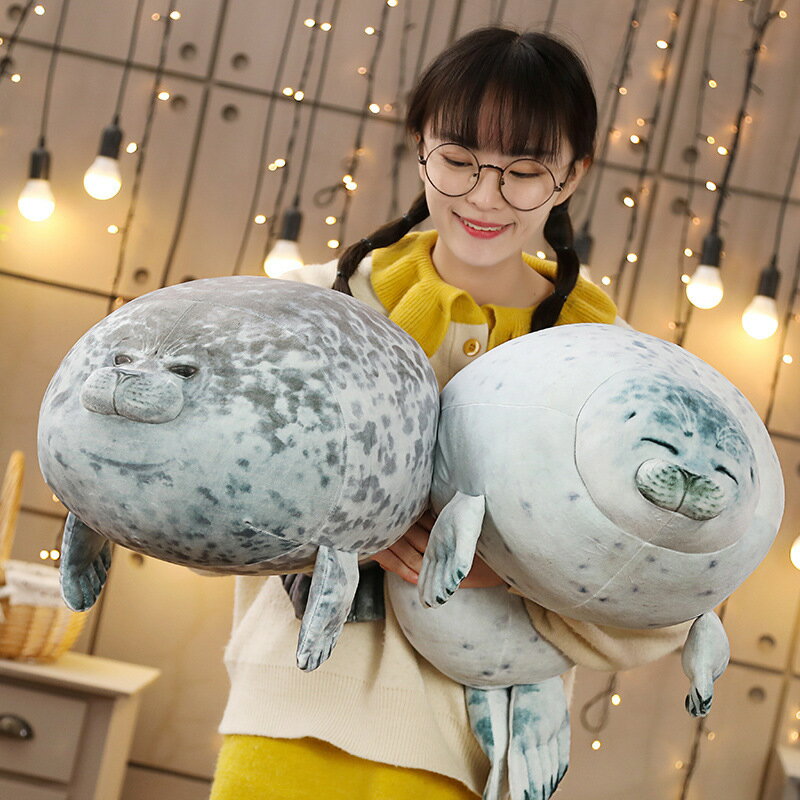 送料無料 ぬいぐるみ 抱き枕 アザラシ　インテリア 子供 おもちゃ 特大 動物 可愛い かわいい 彼女に ふわふわで癒される 柔らか 心地..