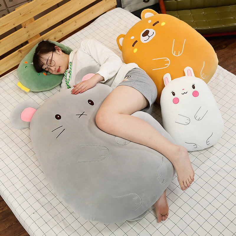 送料無料 ぬいぐるみ 80cm クマ抱き枕 インテリア 子供 おもちゃ 動物 可愛い かわいい 彼女に ふわふわで癒される 柔らか 心地いい プレゼント グリーン　ホワイト　楽天海外通販 3