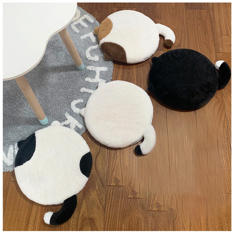 送料無料 モフモフ ミケネコ ブチネコ ベア 玄関マット ドアマット 足ふきマット 寝室 階段マット 快適..