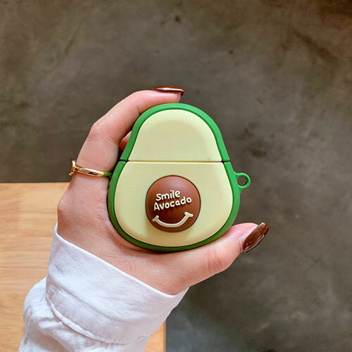 送料無料 airPods case airpodspro ケース 互換品 アボカド Avocado エアポッドアクセサリー イヤホンケース キャラクター シリコン イヤホンケース 落下防止 リングトラップ キャラクター エアポッドケース シンプル おもしろ クリア 可愛い 耐衝撃 楽天海外通販