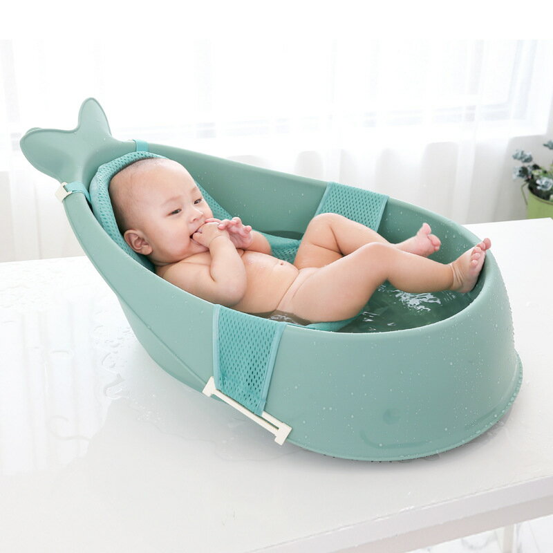 送料無料 ベビーバス 子供用風呂 0-6歳 赤ちゃん用 家庭用 バスネット付き ベビー用 赤ちゃん用 キッズ 幼児 子供用 お風呂 安心感 お風呂サポート ベビー用浴槽 ベビー用品 楽天海外通販のサムネイル