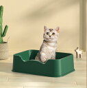 送料無料 猫 トイレ 猫トイレ キャットトイレ 全4色 四角形 散らかりにくいネコトイレ 本体 猫トイレ お掃除簡単 飛び散りにくい 50*36*15.4cm ...