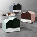 送料無料 猫 トイレ キャットトイレ ホウスタイプ house コッテージ コテージ ロッジ マットなし 散らかりにくいネコトイレ フルカバー 猫トイレ お掃除...