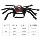 送料無料 ペットの服 ハロウィン Halloween 蜘蛛 クモ ドクロ 髑髏 どくろ 全3サイズ 5カラー マジクタイプ 着ぐるみ 可愛い 犬猫ハット ペット用コスプレ 着脱簡単 犬 猫 犬 キュート ドッグウェア 面白い 撮影道具 おしゃれ 着せ替え 変身グッズ パーティー 楽天海外通販 2