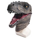 送料無料 HALLOWEEN ハロウィン コスプレ ティラノサウルス T-REX 恐竜 ラテックス MASK 仮面 ヘッドギア ハロウィン衣装 仮装 パーティ ハロウィングッズ 変装 ハロウィンパーティーグッズ 学園祭 文化祭 楽天海外通販