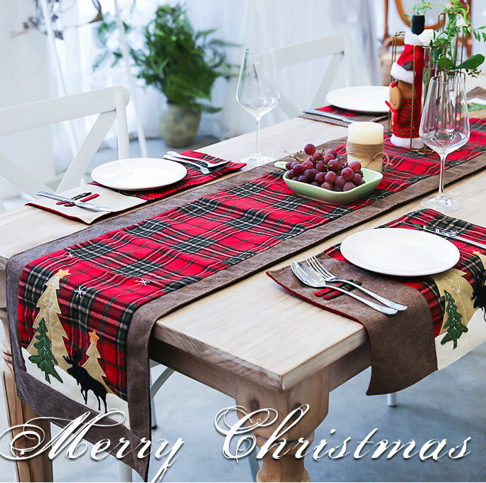 クリスマス】北欧スタイルの食卓に♪おしゃれなテーブルランナーの