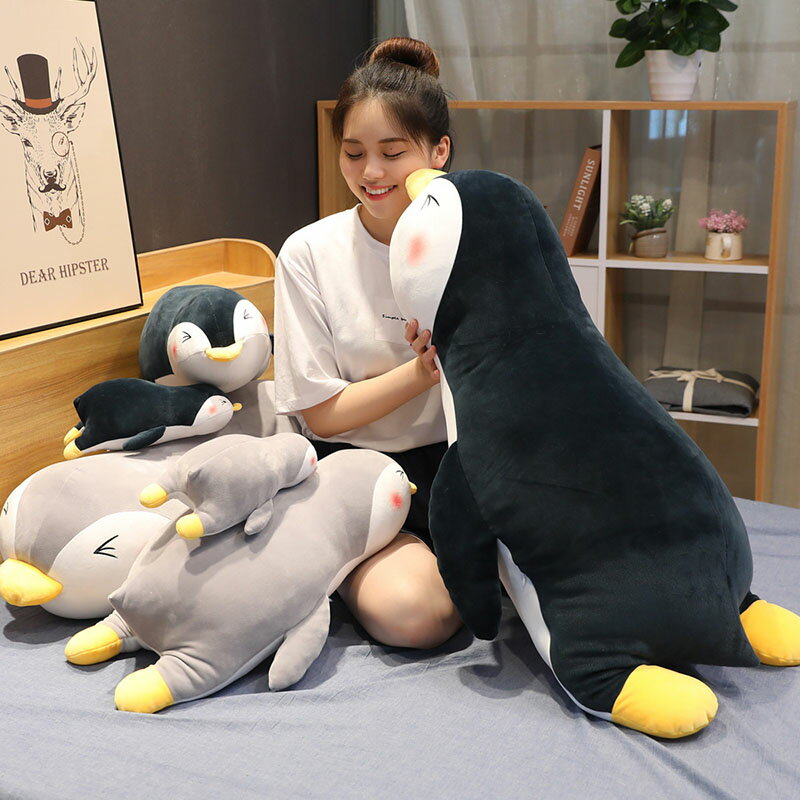 ペンギン 送料無料 100cm ぬいぐるみ 全2カラー ペンギン Penguin 抱き枕 大きい クッション インテリア 動物 可愛い かわいい 彼女に ふわふわで癒される 柔らか 心地いい プレゼント ギフト 楽天海外通販