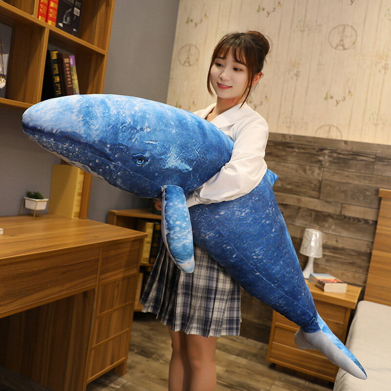 送料無料 110cm ぬいぐるみ 鯨 くじら クジラ whale 長いぬいぐるみ 抱き枕 クッション インテリア 大きい 子供 おもちゃ 動物 可愛い ..