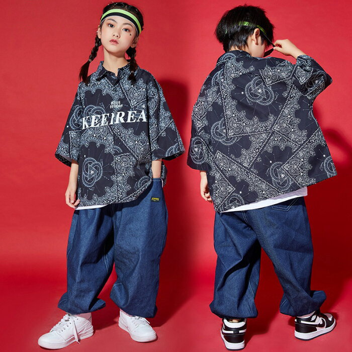 送料無料 ダンスウェア 2点セット ペイズリー Paisley ヒップホップ ストリートダンス バンダナ Bandana 女の子 男の子 HIPHOP 子供 成人 スポーツ おしゃれ かっこいい キッズ ジュニア ズボン ダンス衣装 半袖シャツ カジュアル チーム 舞台 イベント 楽天海外通販