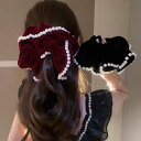 送料無料 ヘアゴム ヘアアクセサリー 特大 ベロアシュシュ ポニーテール トレンド ボリューム 大きめ 簡単装着 大人ガーリー かわいい クリスマス ギフト プ...