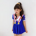 送料無料 2022 New Arrival 90~140cm 子供水着 フリル 星 star セラー服 ワンピース プリンセス 子ども ジュニア ラッシュガード 女の子 ガールズ 子供 キッズ 子ども用 水着 スクール水着 みずぎ ベビー水着 楽天海外通販