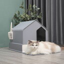 送料無料 猫 トイレ キャットトイレ ホウスタイプ house マットなし 散らかりにくいネコトイレ 本体 フルカバー 猫トイレ お掃除簡単 飛び散りにくい 大...