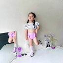 送料無料 2022 New Arrival 80~140cm 子供水着 全2カラー パフスリーブ キャップ付き キッズ 子供 セパレート タンキニ ジュニア ラッシュガード 女の子 セパレート キッズ ガールズ ジュニア キッズ プリンセス ベビー水着 女児 子ども用 スクール水着 みずぎ 楽天海外通販 3