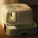 送料無料 猫 キャットトイレ 全3カラー トンネルタイプ 隧道 通路式 大きい 散らかりにくいネコトイレ おしゃれ 本体 フルカバー 猫トイレ お掃除簡単 飛び...