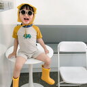 送料無料 子供水着 80~130cm 長袖 ミミ付き オールインワン ロンパース boy 男女兼用 キャップ付き 男の子 ボイズ タンキニ ジュニア ラッシュガ...