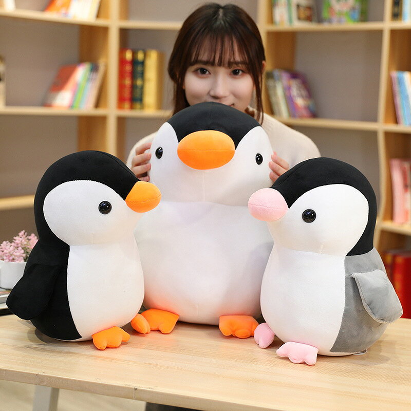 【25cm】送料無料 ぬいぐるみ 全2カラー ペンギン penguin 抱き枕 クッション インテリア 子供 おもちゃ 動物 可愛い 彼女に ふわふわで癒される 柔らか 心地いい プレゼント ギフト 楽天海外通販の商品画像 3