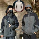 【XS~5XL】アウトドアジャケット メンズ レディース 暖かい ブラック 黒 撥水加工 軽量 キャンプ 登山 運動 雨 雪 アウター 上着 止水 耐水 はっ水 秋 冬 春 服 カジュアル シンプル インクルーシブ 通勤 通学 梅雨対策 楽天海外通販