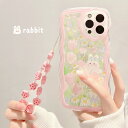 送料無料 iPhone14 ケース 互換品 兎 ウサギ 花 flower rabbit bunny ストラップ付き 高級感 レンズカバー アイフォン11 12 13 iPhone 12promax XSMax Pro 14plus 13promax 12mini XS X iPhoneXR 13Pro 7plus 8plus 7/8/SE2 スマホケース 耐衝撃 楽天海外通販