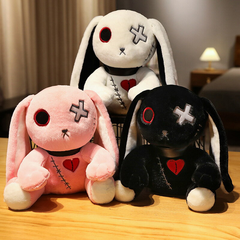 Rabbit - 【25cm】送料無料 ぬいぐるみ ハロウィン ウサギ rabbit 兎 独眼 暗い動物 魔物 怪物 Halloween dark 抱き枕 クッション インテリア 子供 おもちゃ 動物 可愛い 彼女に ふわふわで癒される 柔らか 心地いい プレゼント ギフト 楽天海外通販