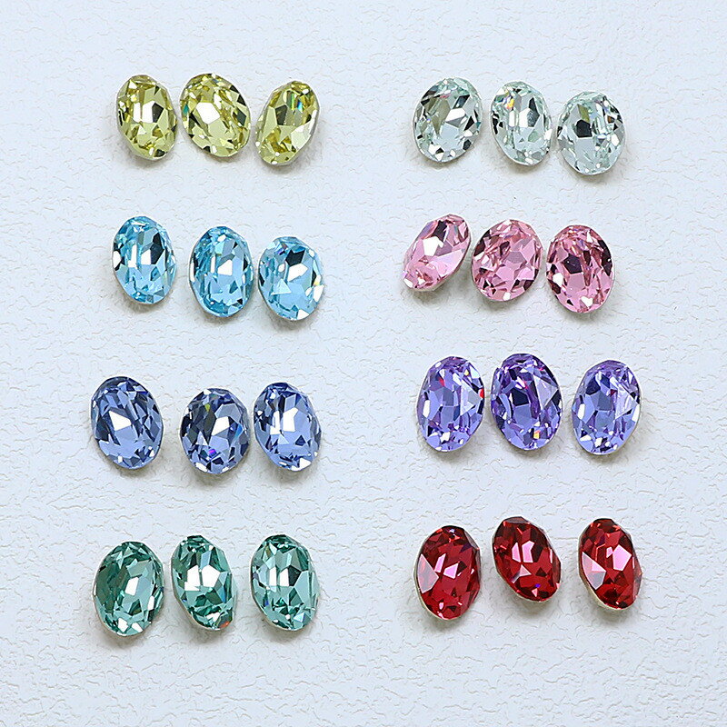 送料無料 10枚入 ネイルパーツ ハンドメイド ネイルアートジュエリー 合金 尖った底 ダイヤモンド ネイルアクセサリークリスタルス ゴシック パンク ロック ...