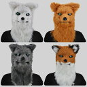 送料無料 ハロウィン キツネ ウルフのかぶり物 マスク MASK お面 立体 コスプレ 仮装 仮面 被り物 メンズ レディース コスチューム お面 イベント ダ...