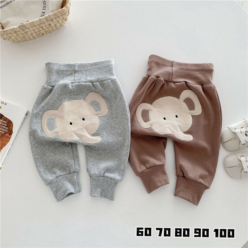 送料無料 ベビー服 ロングパンツ アニマル パンツ 長ズボン 0-2歳 女の子 男の子 ベビーウェア 動物 子..