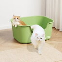 送料無料 猫 トイレ New Arrival キャットトイレ 全3色 大きい 散らかりにくいネコトイレ 猫トイレ お掃除簡単 飛び散りにくい スコップ付き シン...