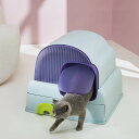 送料無料 猫 トイレ New Arrival キャットトイレ 全2色 大きい 特大 散らかりにくいネコトイレ 猫トイレ お掃除簡単 飛び散りにくい スコップ付き...