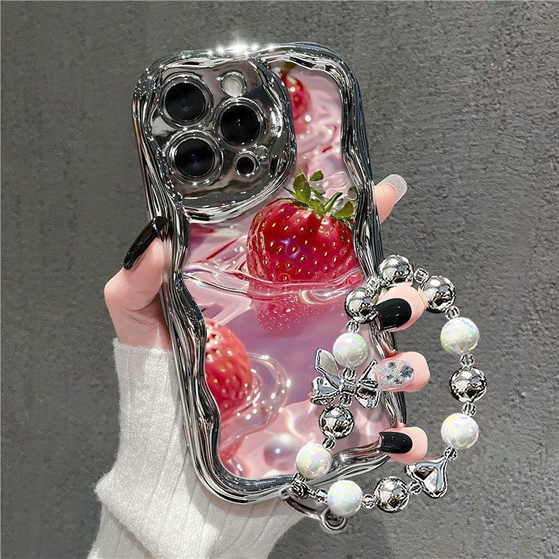 送料無料 iPhone16 ケース 互換品 イチゴ strawberry 高級感 レンズカバー アイフォン15plus11 12 iPhone 12promax Pro 13promax 13mini 14pro 14promax Xsmax XR X/Xs 14plus ケース スマホケース カバー おもしろ クリア 可愛い スマホケース 耐衝撃 楽天海外通販