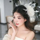送料無料 ウェデイング ヘッドドレス 花 羽毛付き ブライダル 二次会 パーティー 結婚式 ドレス 和服 髪飾り 小花 ヘア飾り パール ヘアアクセサリー 花嫁 お色直し ダンス 発表会 キッズ 撮影 成人式 ハンドメイド 海外 挙式 楽天海外通販