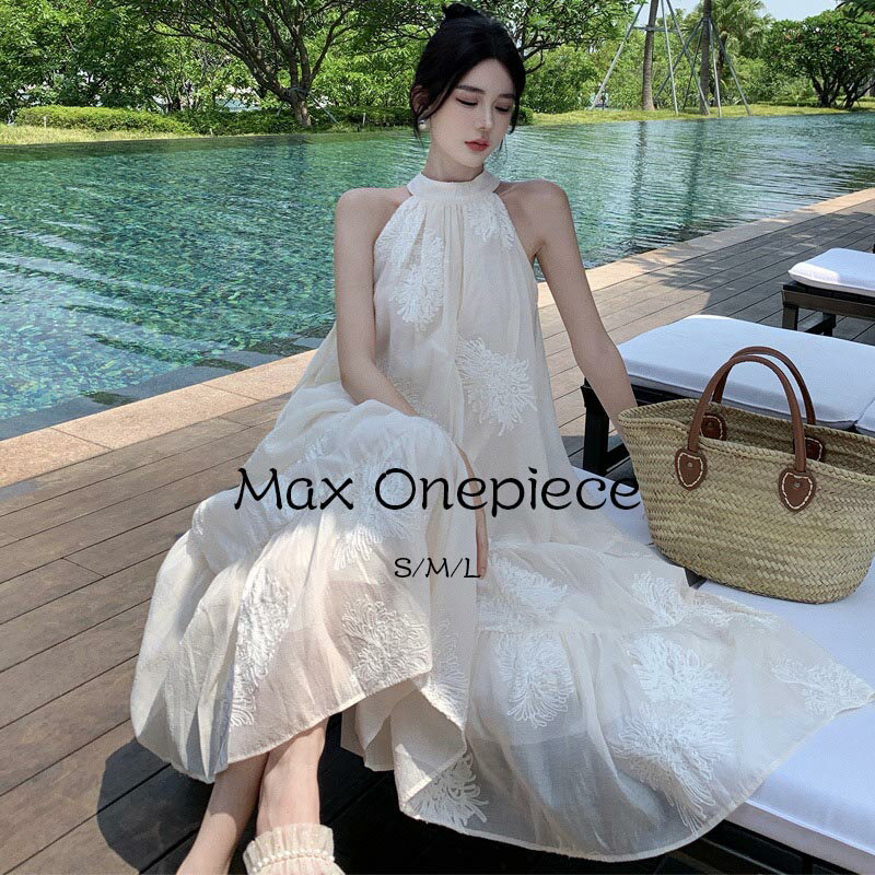 送料無料 マキシワンピース リゾート ワンピース 無地 レディース キレイめ ワンピース 春 夏 高級な刺繍柄 ワンピ ボヘミアン風 ワンピース リゾートワンピ ロング 旅行 海辺 沖縄 ハワイ 海デートおしゃれ 体型カバー 大人可愛い セクシー 楽天海外通販のサムネイル