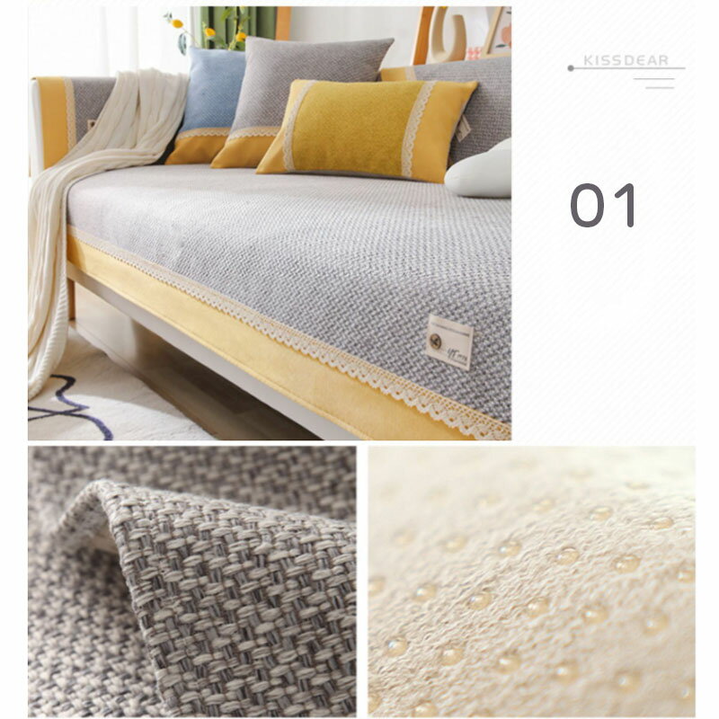 送料無料 ソファカバー ソファパッド 90*180cm 4人掛け 3人掛け 2人掛け 1人掛け マルチカバー ソファマット 肘付き 肘無し 滑り止め 綿麻 シーツ 防塵 ソファカバー 犬猫対策 保護カバー 洗える マット1枚のみ 楽天海外通販