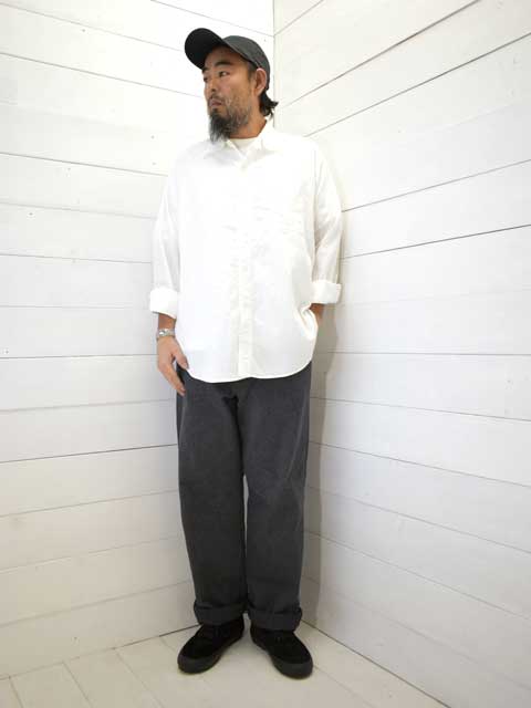 A VONTADE (アボンタージ) チノトラウザー ワイドフィット Type 45 Chino Trousers -Wide Fit dk charcoal-VTD-0340-PT-03 メンズ パンツ チノパン ワイド a vontade 送料無料 日本製 正規取扱店