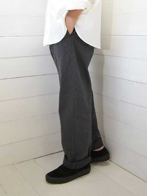 A VONTADE (アボンタージ) チノトラウザー ワイドフィット Type 45 Chino Trousers -Wide Fit dk charcoal-VTD-0340-PT-03 メンズ パンツ チノパン ワイド a vontade 送料無料 日本製 正規取扱店