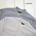 A VONTADE (アボンタージ) バンドカラー シャツ Banded Collar ShirtsVTD-0361-SH メンズ シャツ ストライプ 2023ss a vontade シャツ 日本製 正規取扱店