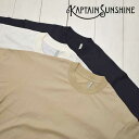 KAPTAIN SUNSHINE (キャプテンサンシャイン)スビン スーピマ チューブTシャツ ライト Suvin Supima Tube Tee LightKSBSCS04 Tシャツ 半袖 無地 丸首 メンズ レディース コットン 超長綿 綿 白 ネイビー 送料無料 日本製 正規取扱店