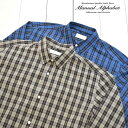 MANUAL ALPHABET (マニュアルアルファベット) オーバーサイズ チェックシャツ OVERSIZE CHECK SHIRTSMA-S-718 シャツ メンズ レディース チェックシャツ オーバーサイズシャツ 日本製 送料無料 正規取扱店