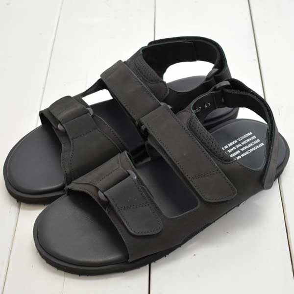 REPRODUCTION OF FOUND リプロダクション オブ ファウンド BRITISH MILITARY SANDAL-BLACK NUBUCK- ブリティシュ ミリタリー サンダル 1837NL メンズ サンダル ミリタリーサンダル スポーツサンダル アウトドアサンダル 靴 正規取扱店
