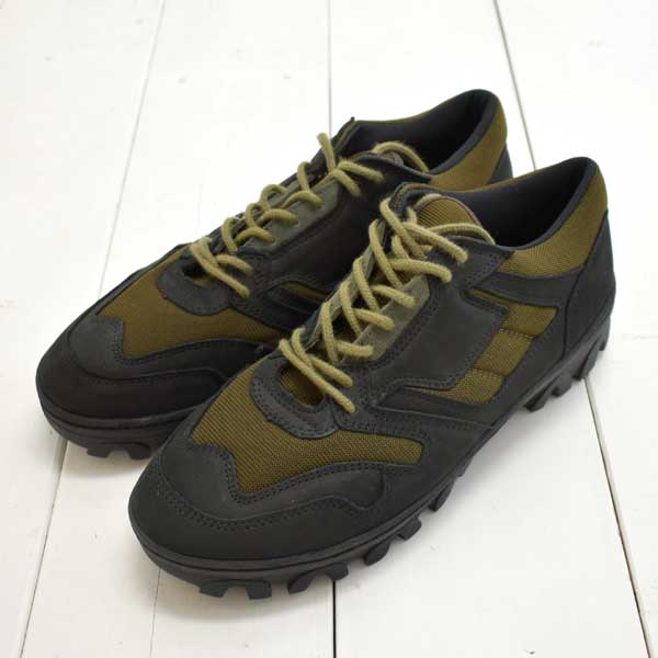 REPRODUCTION OF FOUND リプロダクション オブ ファウンド BRITISH MILITARY TRAINER-BLACK/OLIVE- ブリティシュ ミリタリー トレーナー 1858NC メンズ シューズ ミリタリートレーナー ミリタリースニーカー アウトドア トレッキング オフロードシューズ 正規取扱店