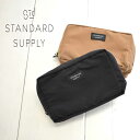 STANDARD SUPPLY(スタンダードサプライ)シンプルシティ スクエアー ポーチ M SIMPLICITY / SQUARE POUCH M メンズ レディース ポーチ バッグインバッグ コットン ナイロン シンプル 64クロス ロクヨンクロス 大人 ベーシック 日本製