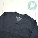 POST OVERALLS (ポストオーバーオールズ) デニムジャケット POST Chinois DV ポスト シノワ DV light denim indigo POST O'ALLS メンズ レディース デニム インディゴ 中国製 正規取扱店 送料無料