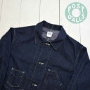 POST OVERALLS (ポストオーバーオールズ) カバーオール DeLuxe Railroader 2 デラックス レイルローダー 2 DeLuxe Railroader 2 8oz denim w/taffeta liningPOST O'ALLS メンズ レディース デニム インディゴ 日本製 正規取扱店 送料無料